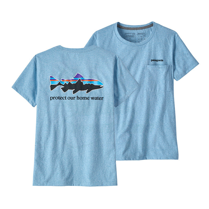Patagonia Women's Home Water Trout Pocket T-Shirt Responsibili
