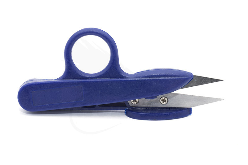 Blue Spring-Loaded Fly Tying Scissors