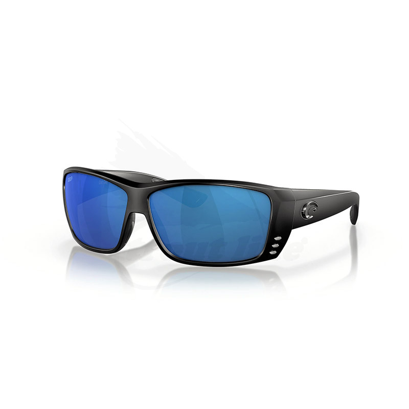 Costa Del Mar Cat Cay Blackout 580P Fishing Polarized Eye Glasses -Blue  Mirror