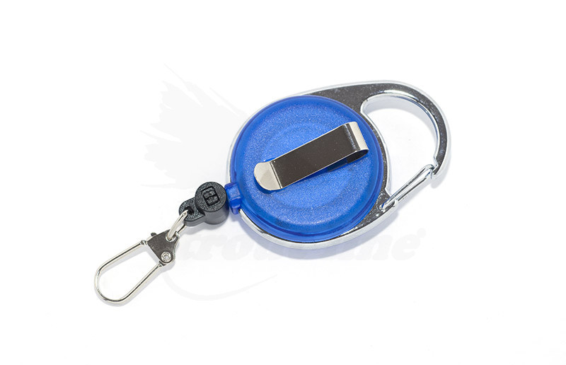 Fishing Zinger Retractor Keychain with Carabiner Retractable Measure Tape 