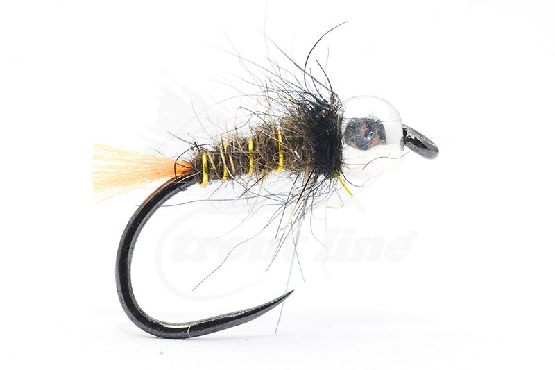 Troutline Tactical GRHE Orange Tag BL Nymph