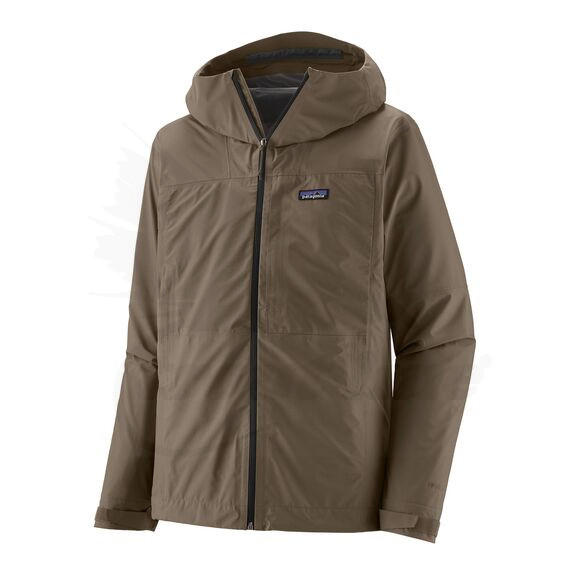 Patagonia Size L Men's Boulder Fork Rain Jacket -Marlow Brown