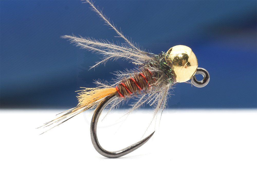 Troutline Tactical Orange PT Tail Stimulator Jig Nymph