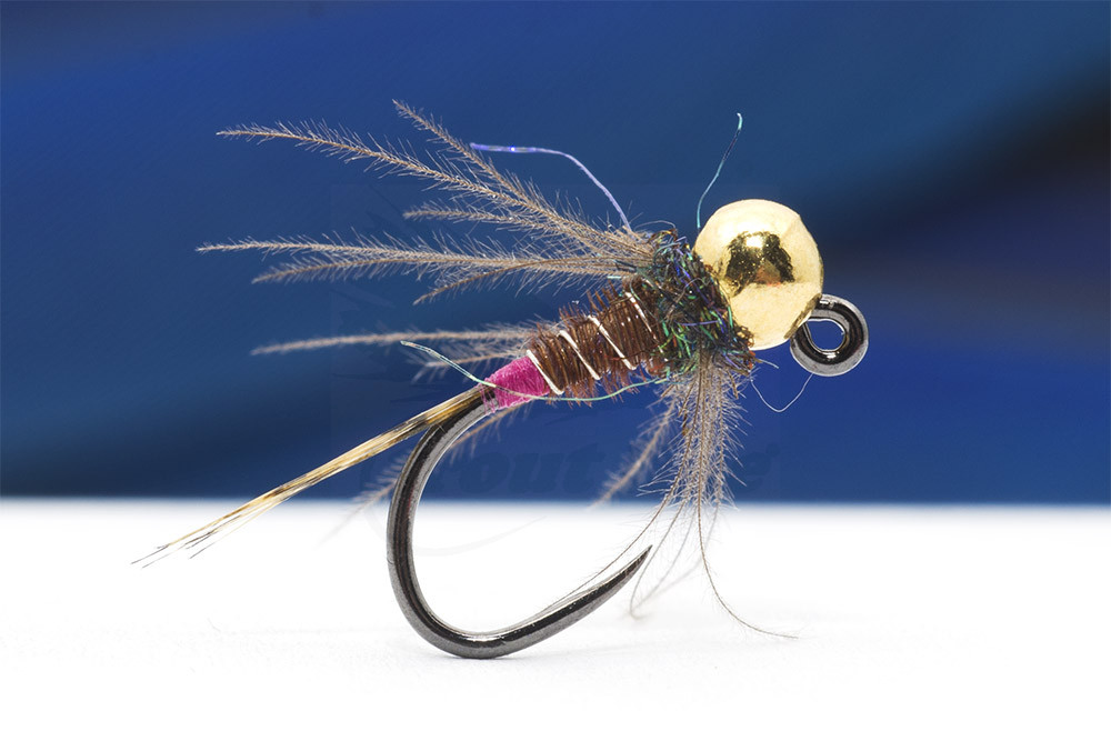 Troutline Tactical PT Purple Tail Stimulator Jig Nymph