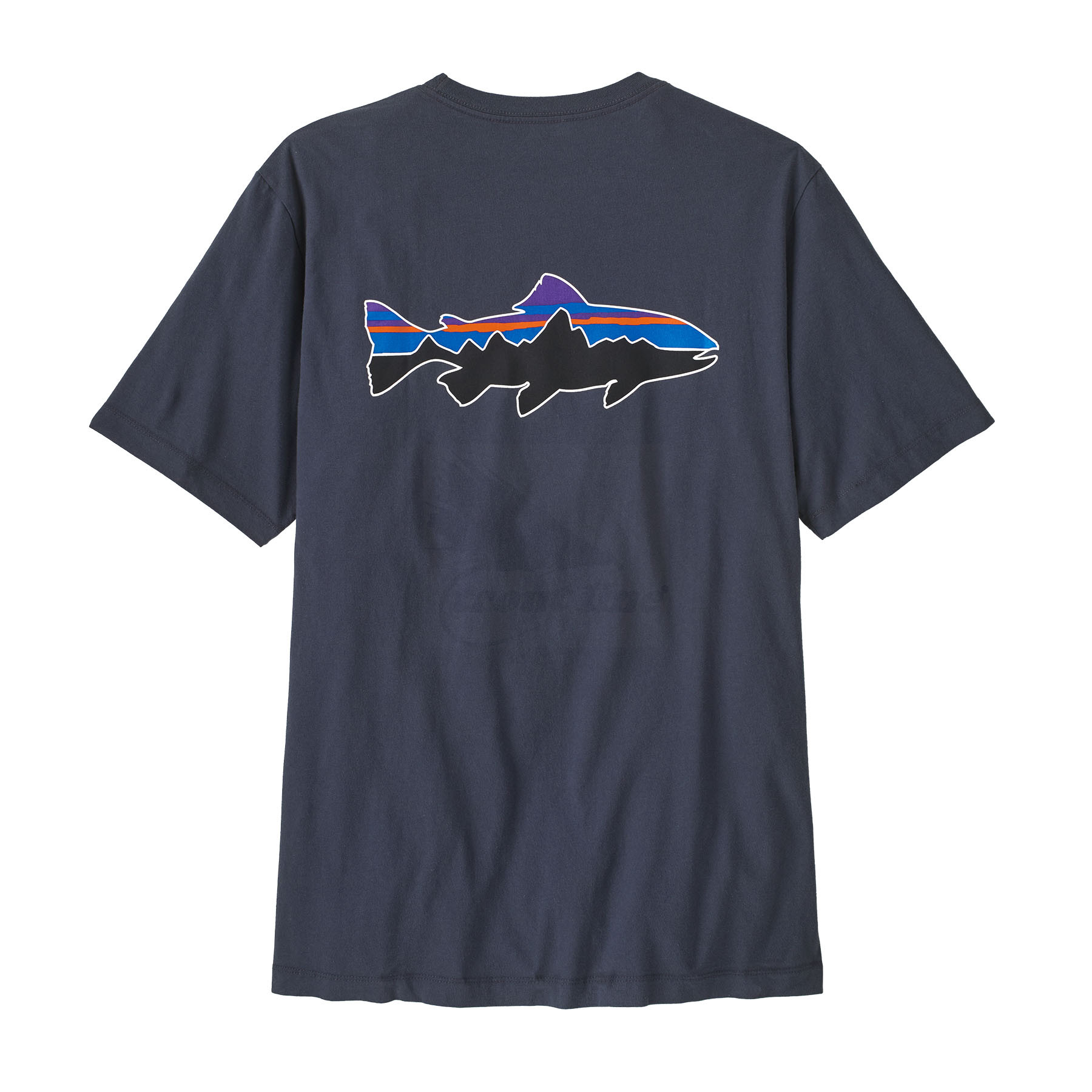 Patagonia Men's Fitz Roy Trout T-Shirt Smolder Blue
