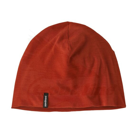 Patagonia Overlook Merino Wool Liner Beanie -Amanita Red