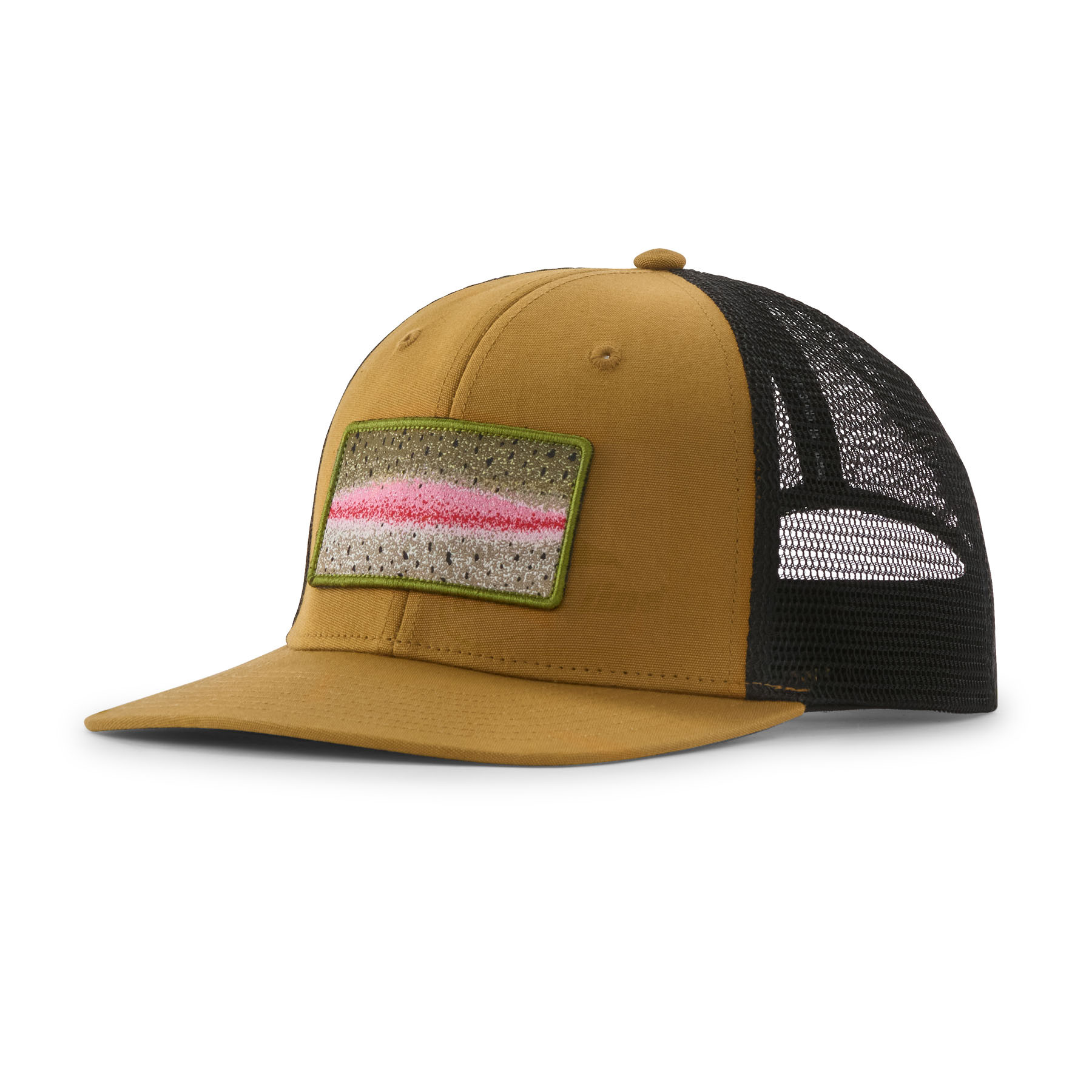 Patagonia Take a Stand Trucker Hat -Rainbow Run: Bobcat Brown