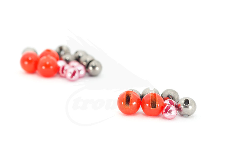 Slotted Colored Tungsten Beads 2.5mm 25 beads/bag