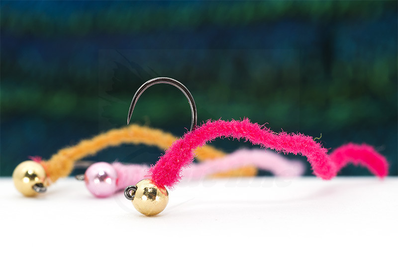 Troutline Competition San Juan Red Jig Worm BL