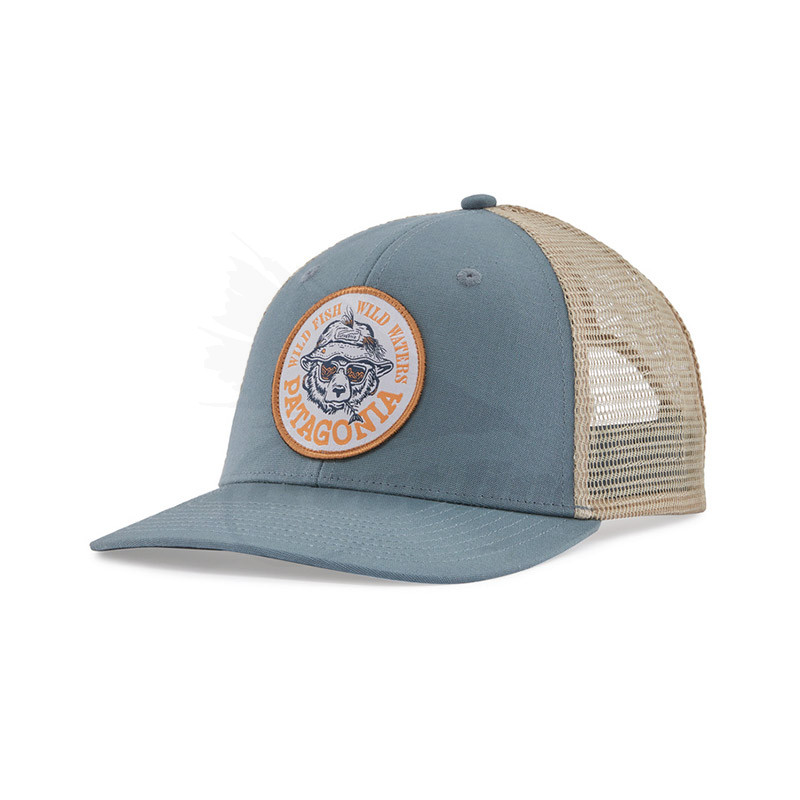 Patagonia Take a Stand Trucker Hat -Wild Grizz: Plume Grey