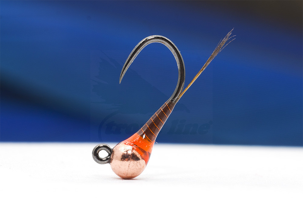Troutline Tactical Brown Hot Spot Perdigon Nymph