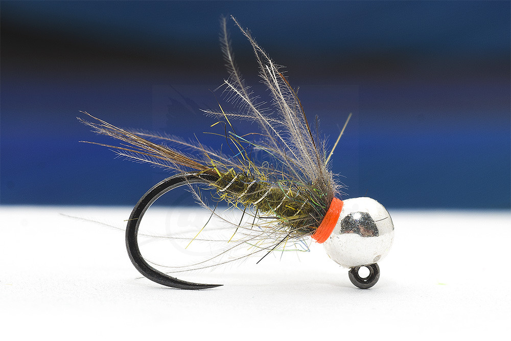Troutline Tactical Hot Spot Olive Buggy Hare Nymph