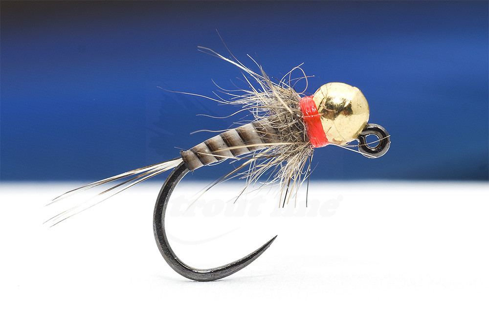 Troutline Tactical Hot Spot Peacock Quill and Hare Nymph