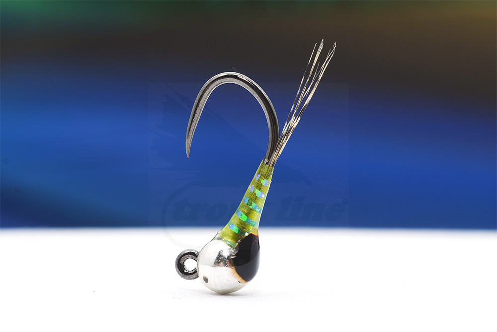 Troutline Tactical Olive Gasolina Perdigon Nymph