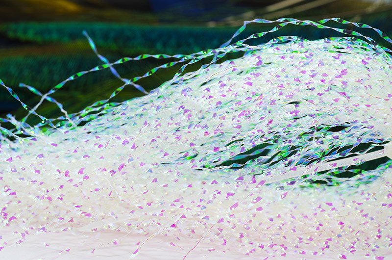 Troutline Twisted  UV Green Pearl Frosty Fibers - Large Pack