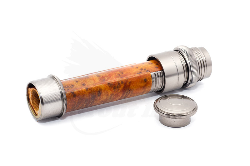 Nickel Ultra-Light Rosewood Burl Slide Band Reel Seat