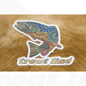 Troutline Tribal Trout 1 Shaped Sticker