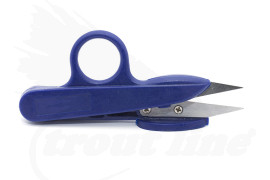 Blue Spring-Loaded Fly Tying Scissors