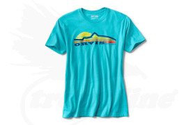 Orvis Size M Trout Rising T-Shirt Blue