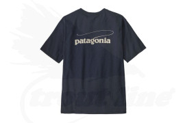 Patagonia Men's Casting Logo Responsibili-Tee T-Shirt-Smolder Blue