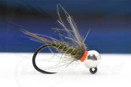 Troutline Tactical Hot Spot Olive Buggy Hare Nymph