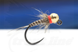 Troutline Tactical Hot Spot Peacock Quill and Hare Nymph