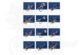 Troutline Tactical Tungsten Euro Nymph Set – 12 Flies