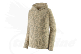 Patagonia Men's Tropic Comfort Natural Sun Hoody Color Coastal Edge: Natural
