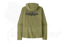 Patagonia Men's Capilene Cool Sun Hoody - Fitz Roy Trout - Color Caper Green - Buckhorn Green X-Dye
