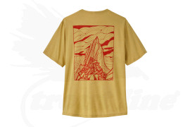 Patagonia Men's Capilene Cool Daily t-Shirt - Cloud Crag - Limestone Yellow - Light Limestone Yellow X-Dye