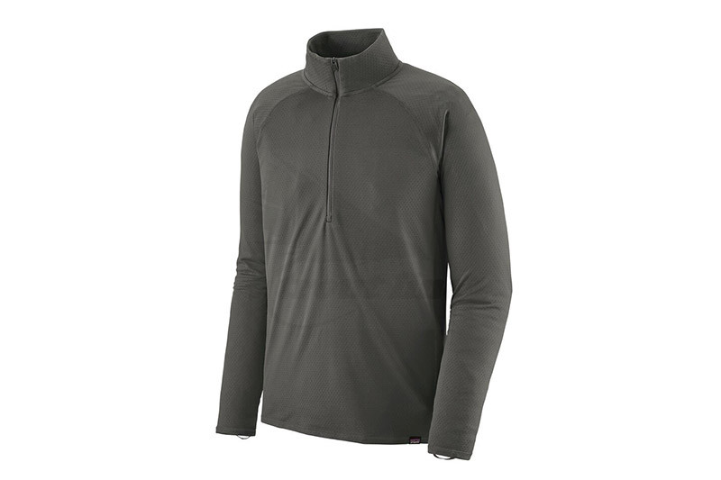 Patagonia Men's Capilene Midweight Zip-Neck -Forge Grey Color