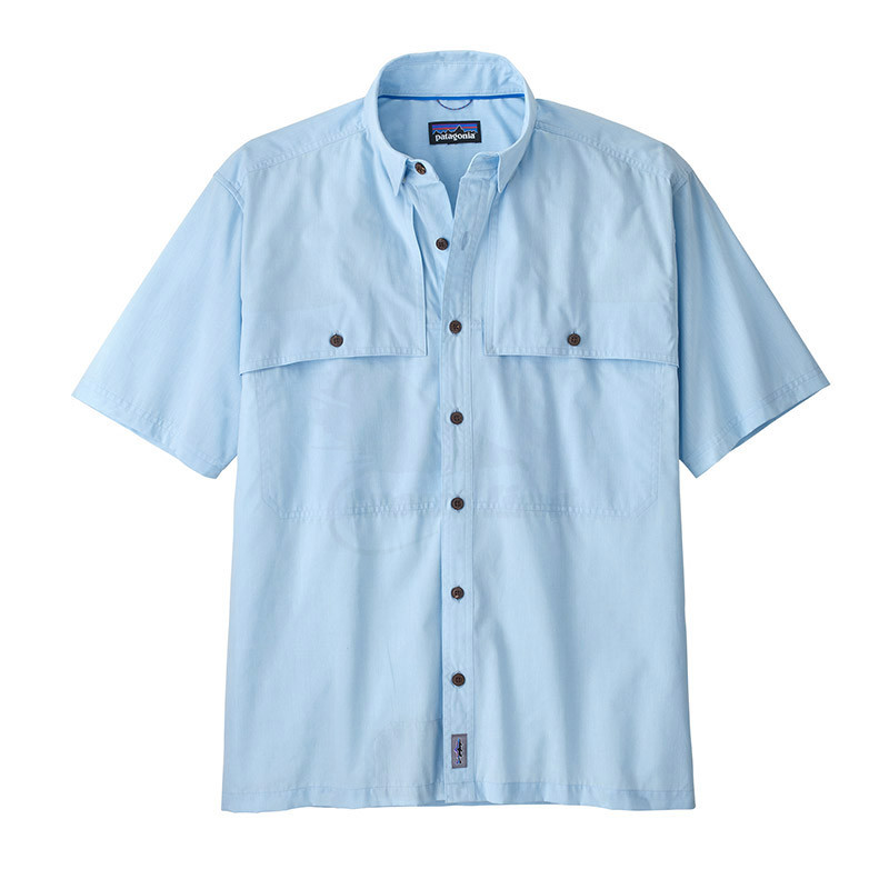 Patagonia Men's Island Hopper Shirt - Chambray: Lago Blue