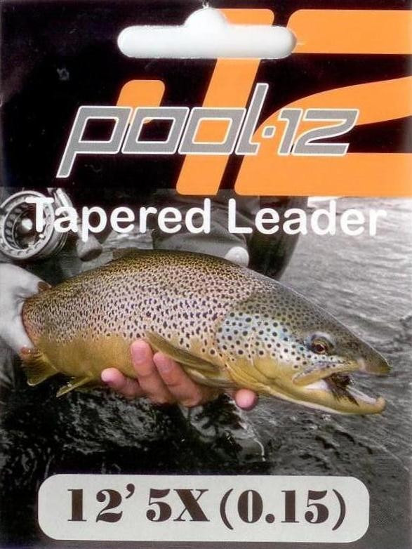 Pool 12 Fly Fishing Tapered Leader 9