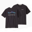 Patagonia Size M Men's Home Water Trout Organic T-Shirt - Ink Black