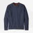Patagonia Men's Trail Harbor Crewneck Sweatshirt - Size M - New Navy w/Barn Red