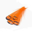 Troutline Lady Amherst Pheasant Tippet Feathers -hot orange
