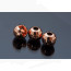 Slotted Disco Colored Tungsten Beads 2.5mm 10beads/bag-copper