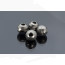 Slotted Disco Colored Tungsten Beads 2.5mm 10beads/bag-natural