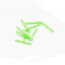Troutline Foam Cylinders 4mm-chartreuse