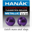 Hanak Slotted Metallic Tungsten Beads 3.5mm 20pcs/pack-metallic dark violet