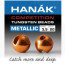 Hanak Slotted Metallic Tungsten Beads 3.5mm 20pcs/pack-metallic orange