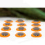 Hends Epoxy 3D Eyes 7mm -orange fluo