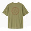 Patagonia Size M Men's Capilene Cool Daily Shirt - Spoke Stencil - Gumtree Green - Light Gumtree Green X-Dye