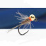 Troutline Tactical PT with Orange Hot Spot Jig Nymph  #16