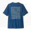 Patagonia Size XL Men's Capilene Cool Daily T-Shirt-Clement Blue - Light Clement Blue X-Dye