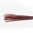 Hand Selected Stripped Peacock Quill-red