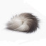 Troutline Natural Colored Fox Tail Ring -silver fox