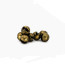 Hanak 4mm 20pcs/pack Round+ Tungsten Beads -bronze matt