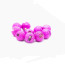 Sunny Gritty Slotted Tungsten Beads  3.3mm 10beads/bag -metallic pink