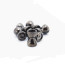 Troutline Brass Dumbbell Twin Concave Eyes M -black nickel